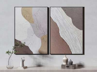 现代装饰画3D模型下载